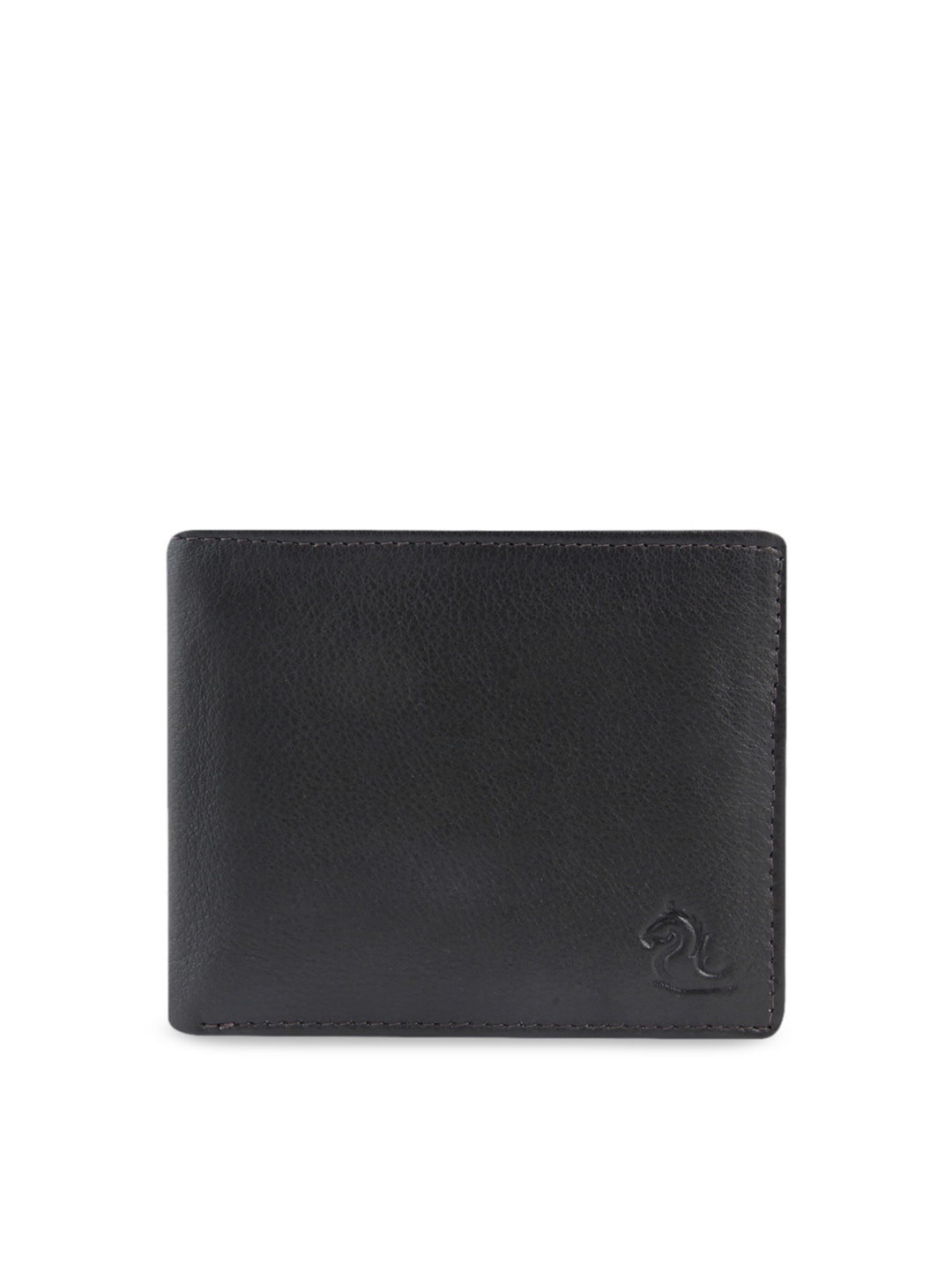 Kara Men Brown Solid Leather Two Fold Wallet