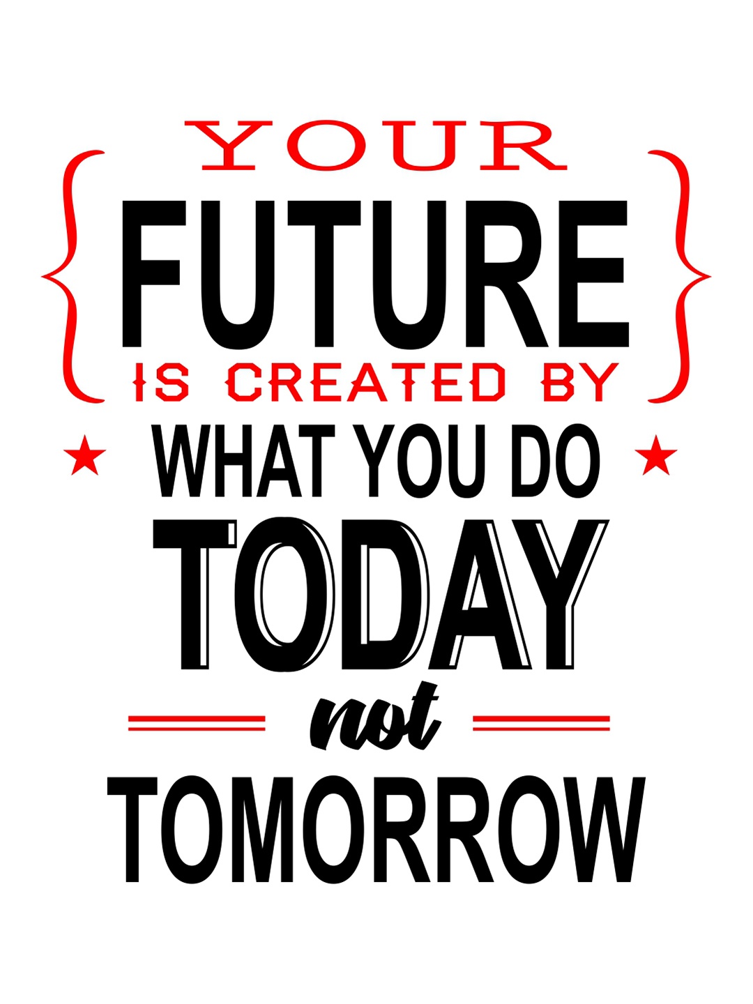 

rawpockets Black & Red Quotes Wall Stickers
