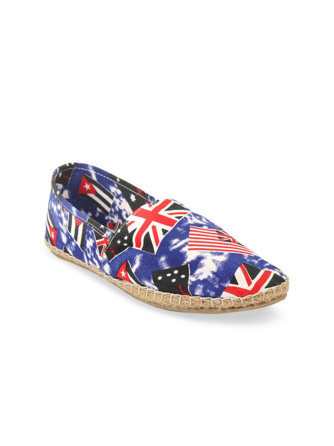 

Fashion Victim Men Blue Printed Slip-On Sneakers