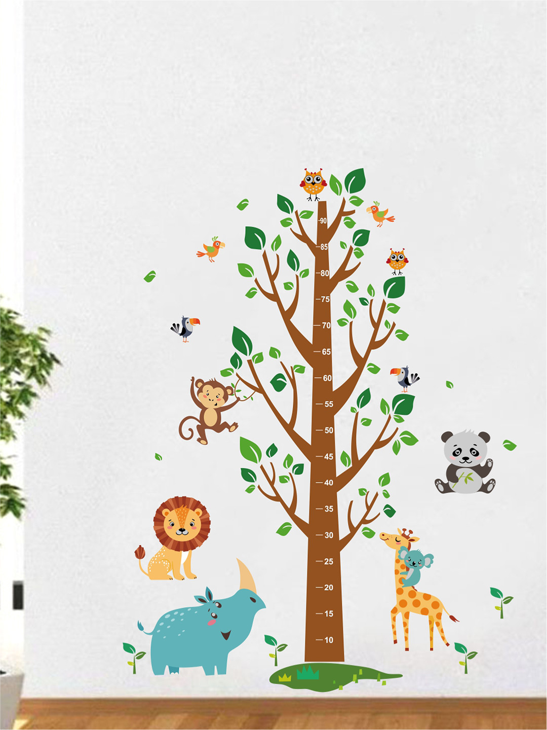 

rawpockets Multicoloured Height Chart Wall Stickers, Multi