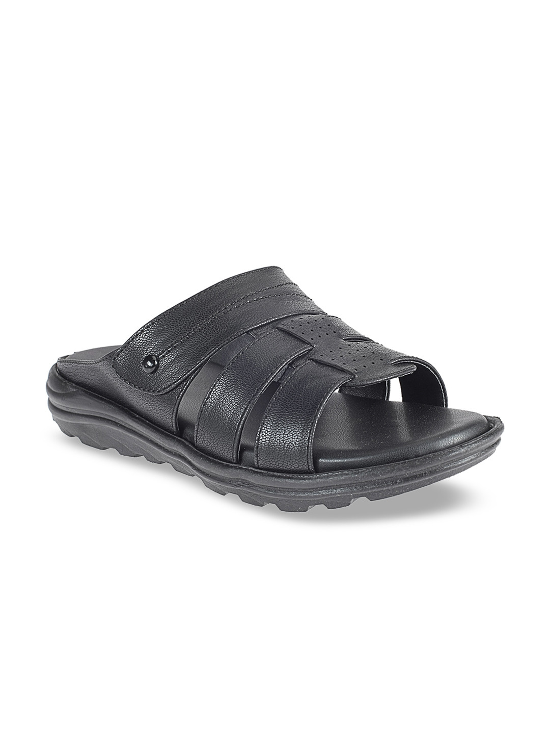 

Khadims Men Black Sandals