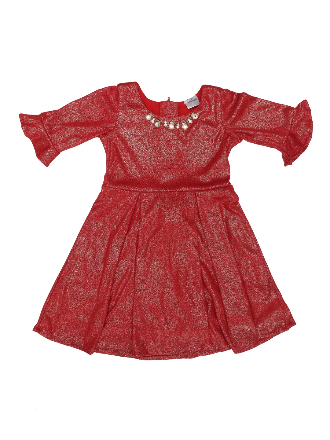 

Doodle Girls Red Embellished Fit and Flare Dress