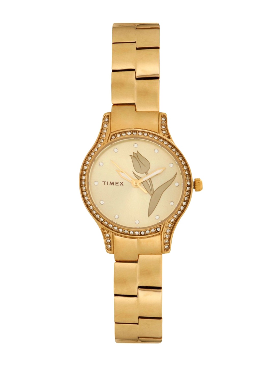 Timex Women Champagne Analogue Watch - TW0TL9501, Gold
