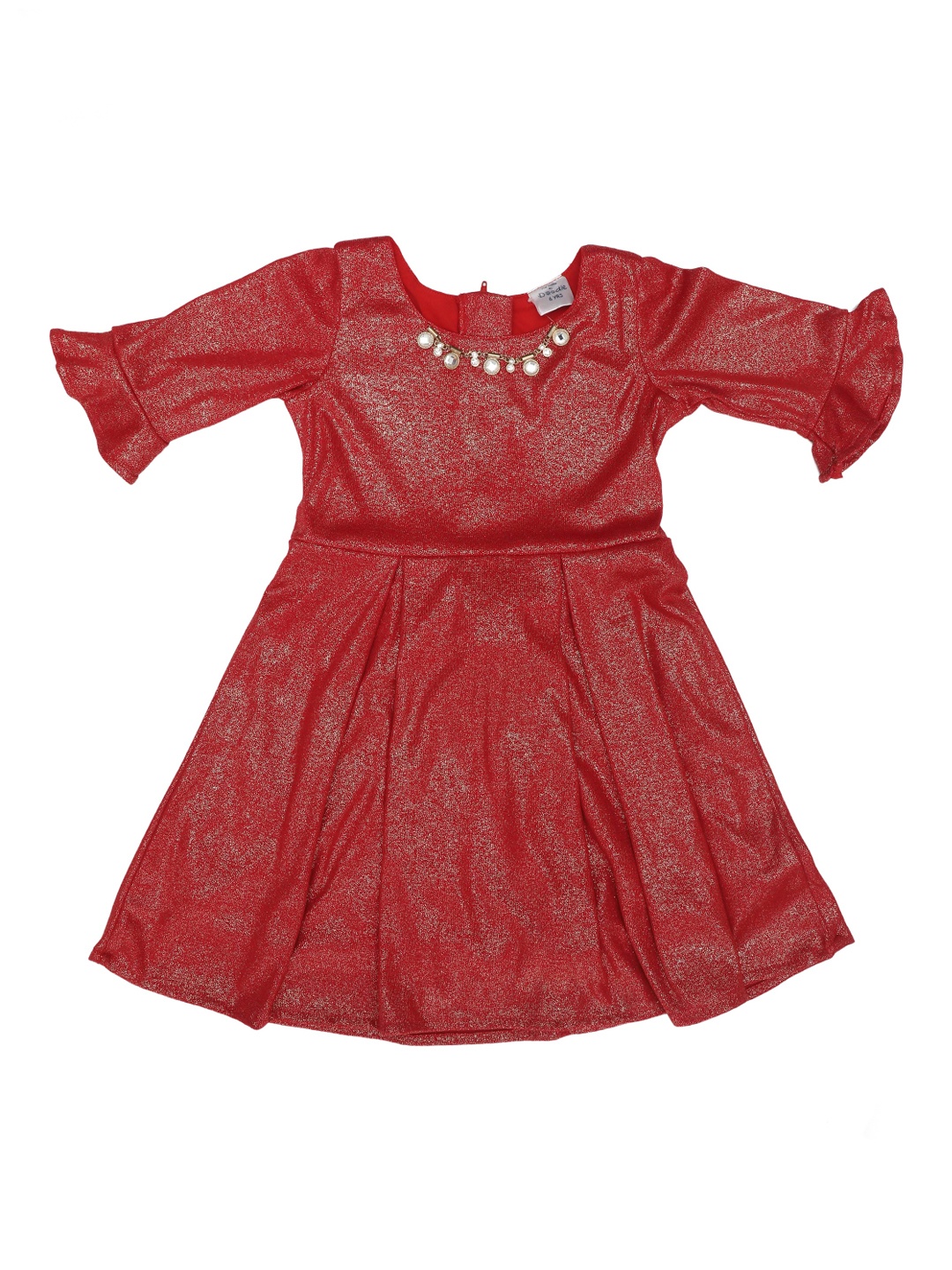 

Doodle Girls Red Glitter Fit and Flare Dress