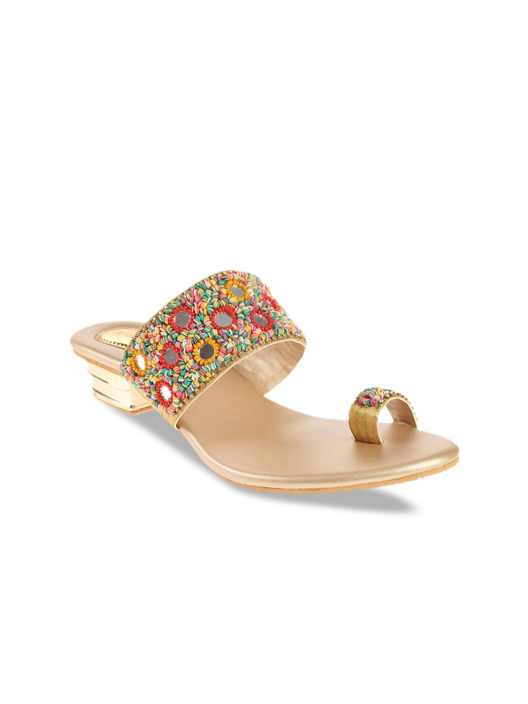 

Khadims Women Multicoloured Embellished Heels, Multi