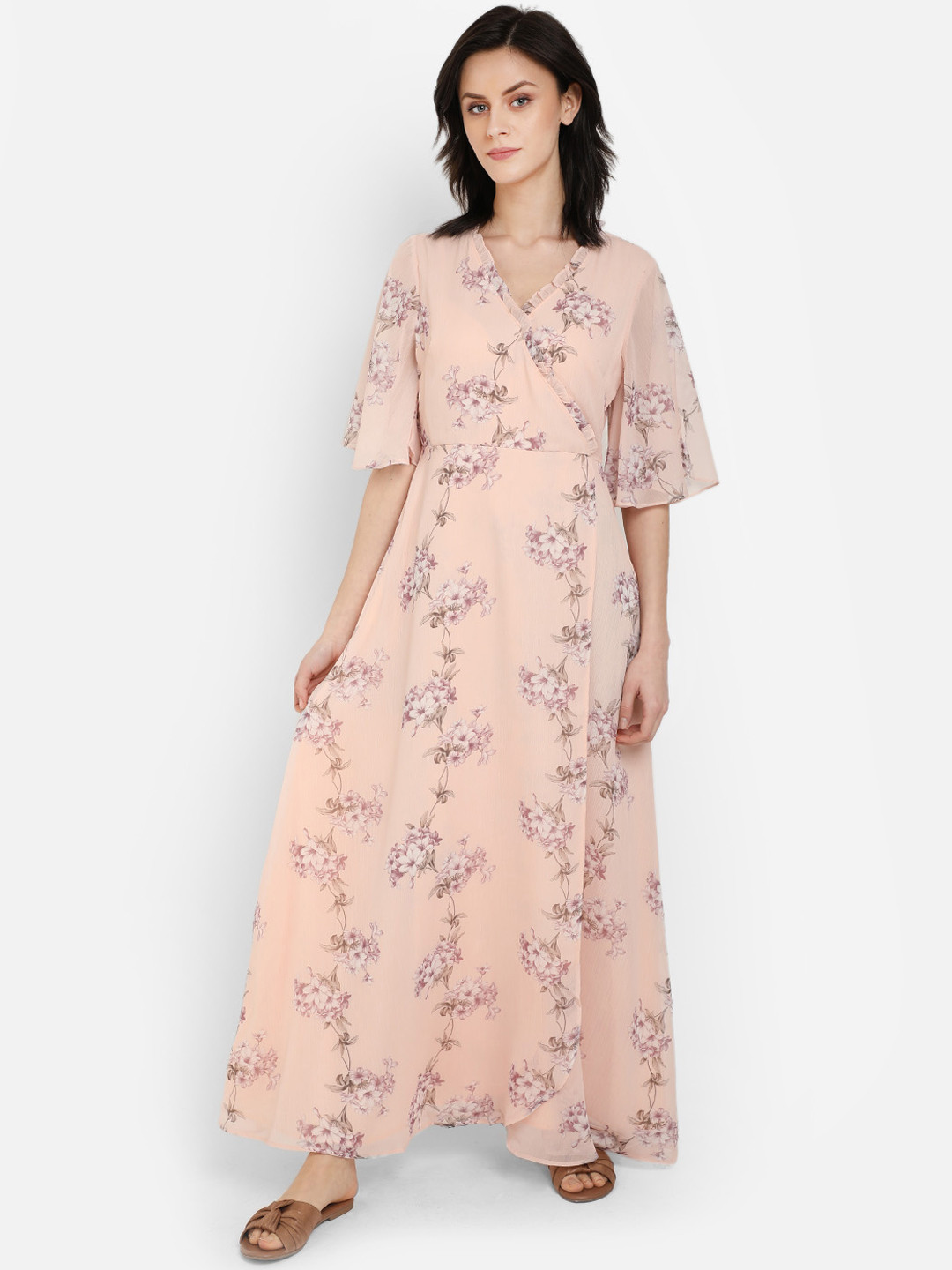 

COVER STORY Women Pink Printed Maxi Dress