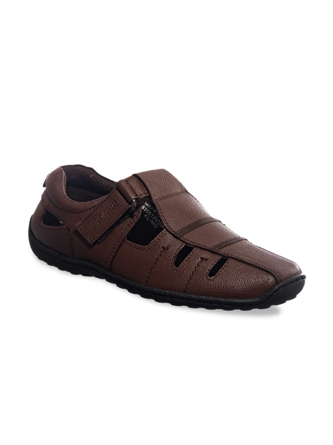 

Khadims Men Coffee Brown Shoe-Style Leather Sandals