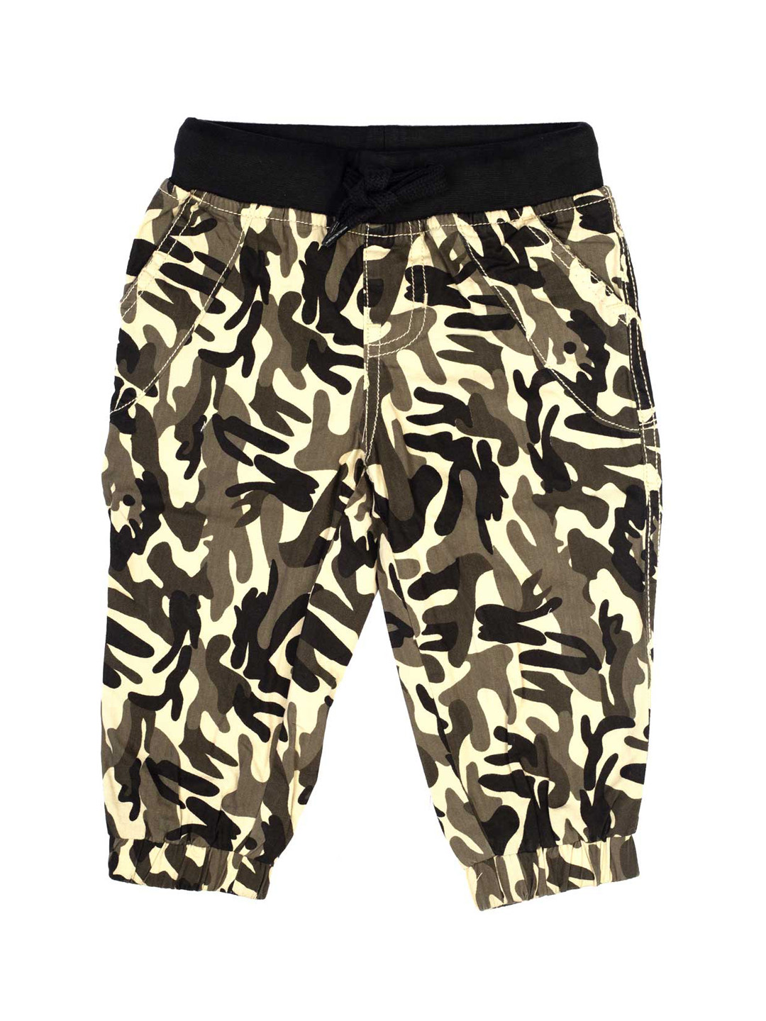 

MeeMee Infant Boys Black & Brown Camouflage Printed Joggers