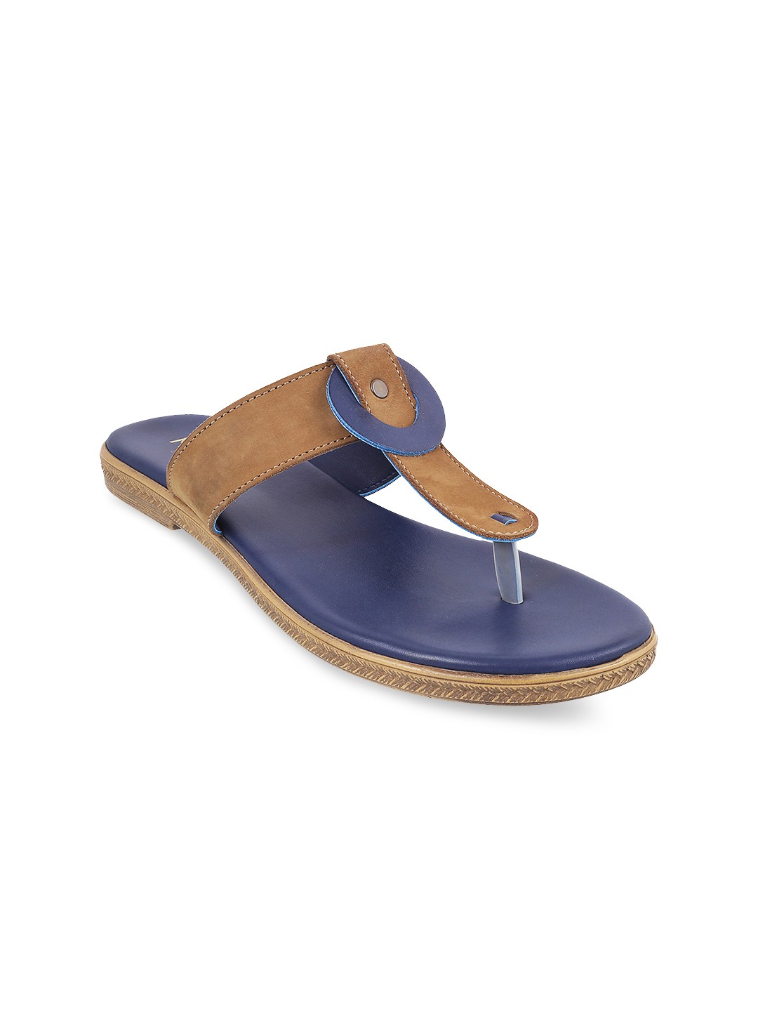 

Metro Women Blue Solid Open Toe Flats