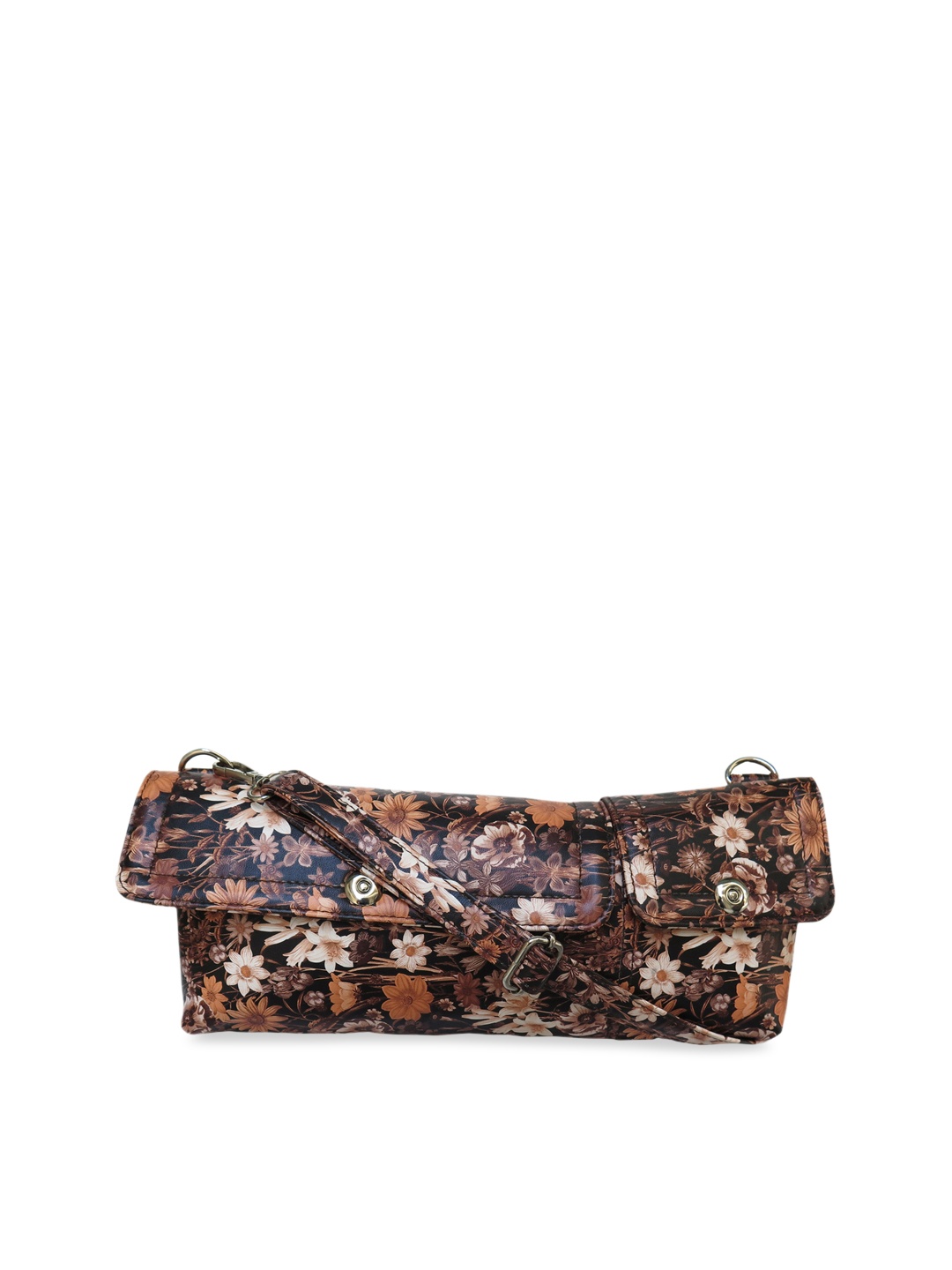 

Spice Art Women Black & Brown Floral Print Fanny Pack cum Sling Bag