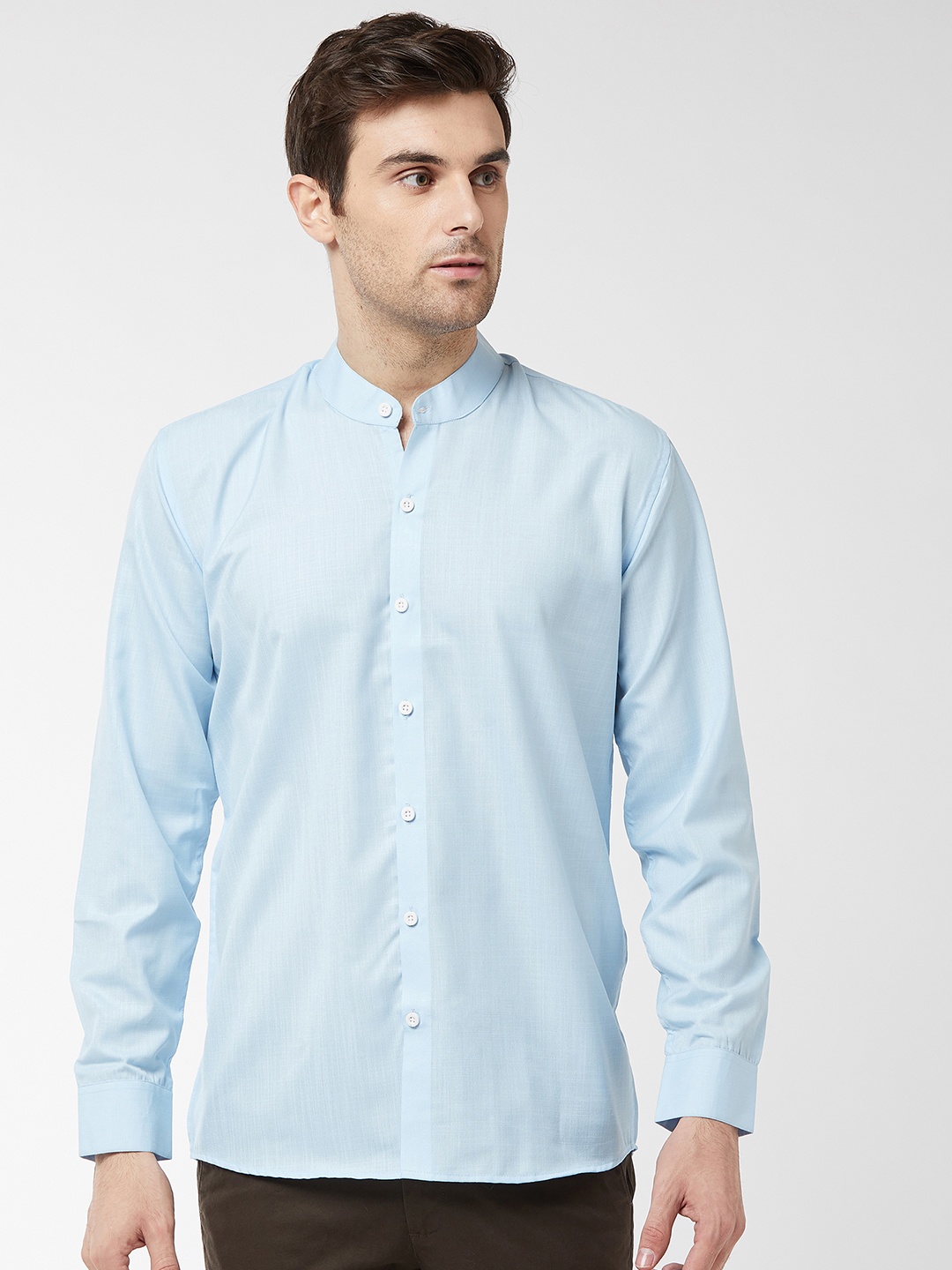 

SOJANYA Men Blue Classic Regular Fit Solid Casual Shirt