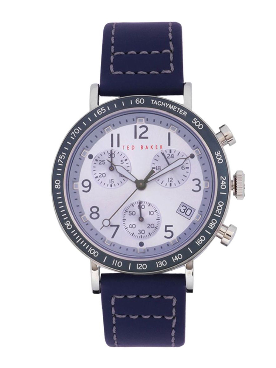 

Ted Baker Men White & Navy Blue Analogue Watch BKPMRF903