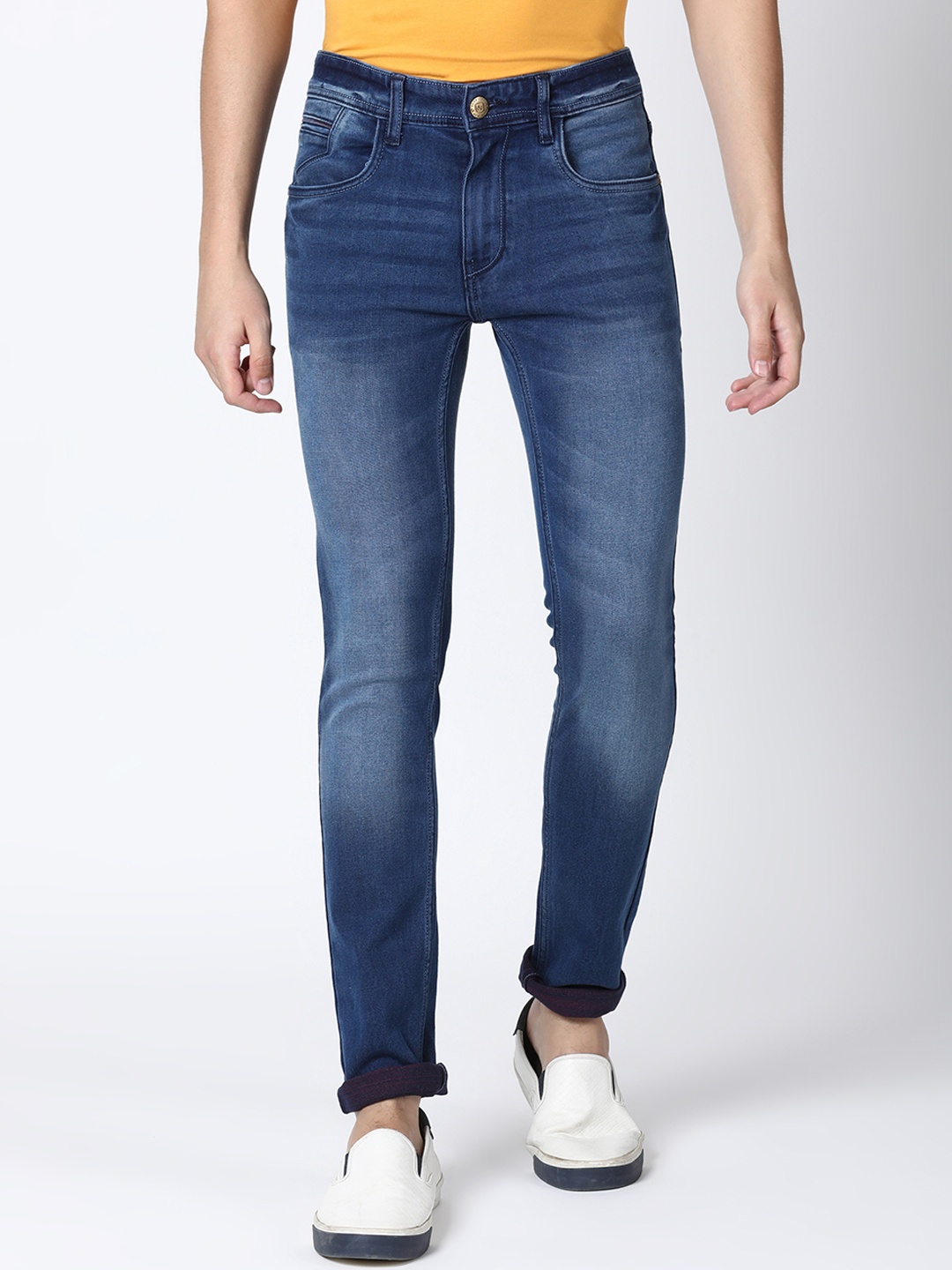 

Llak Jeans Men Blue Skinny Fit Mid-Rise Clean Look Stretchable Jeans
