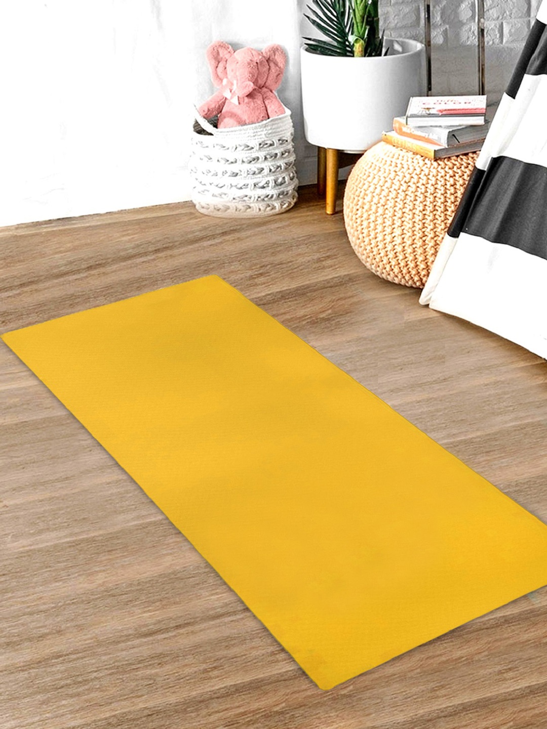 

Kuber Industries Yellow Solid Yoga Mats