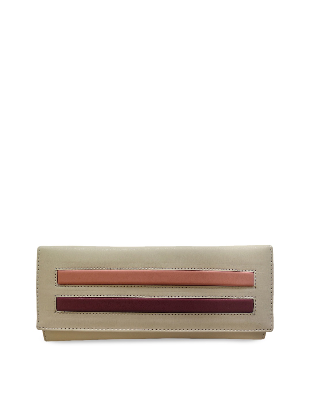 

Spice Art Women Peach-Coloured Textured Envelope Wallet