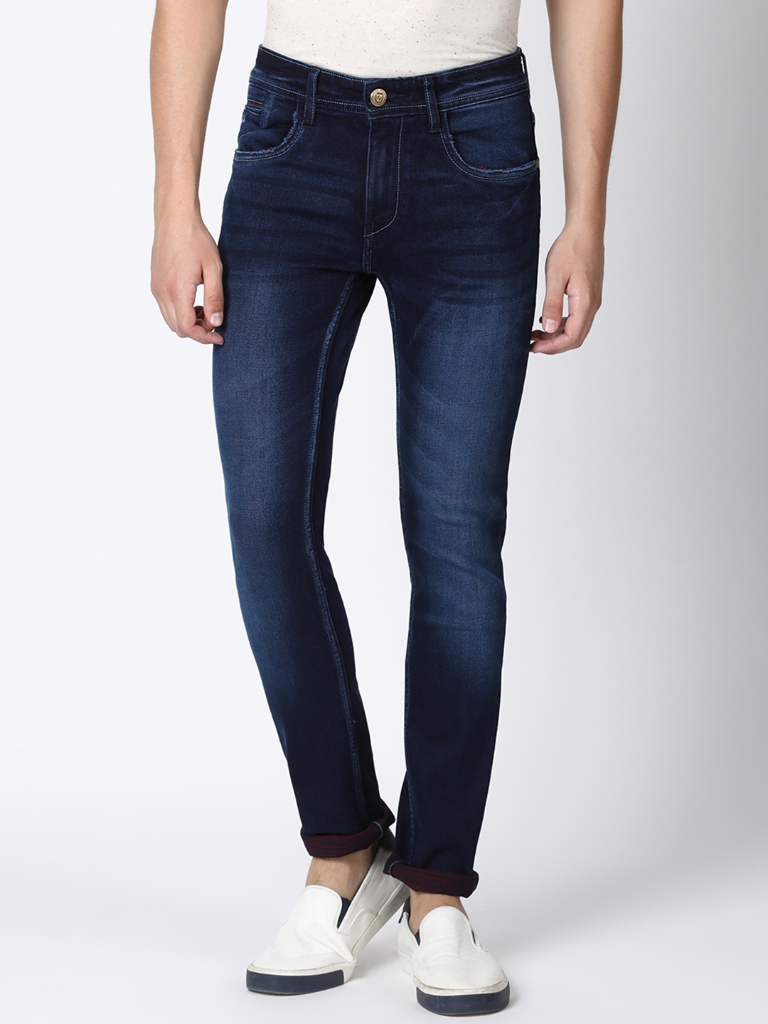 

Llak Jeans Men Blue Skinny Fit Mid-Rise Clean Look Stretchable Jeans