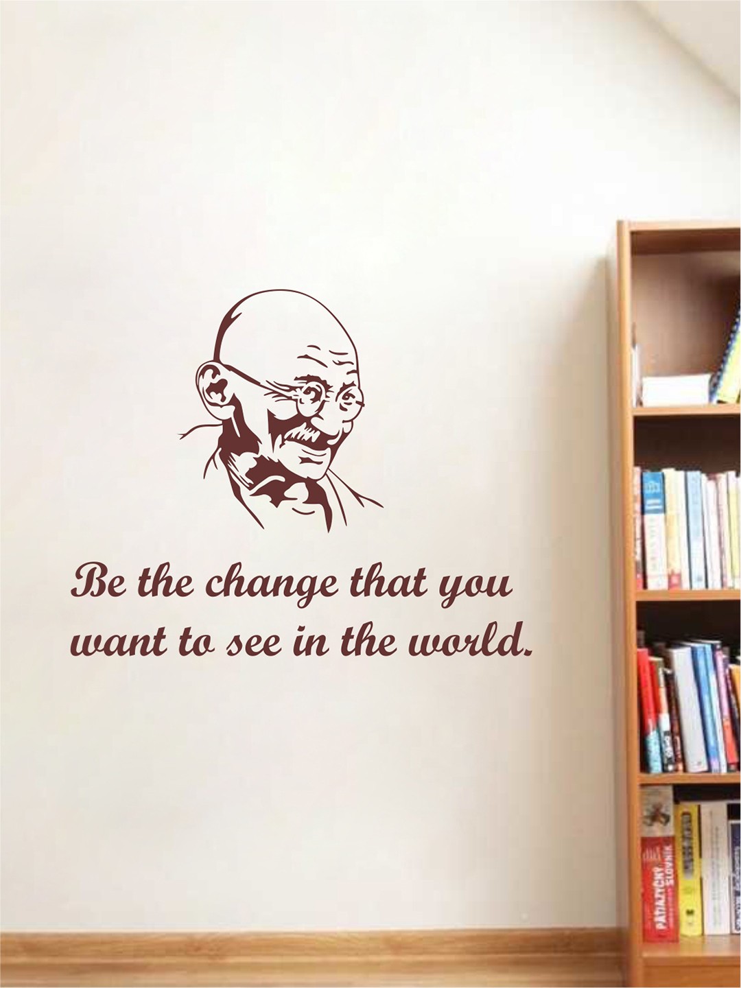 

rawpockets Multicolour Mahatma Quotes Wall Stickers, Multi