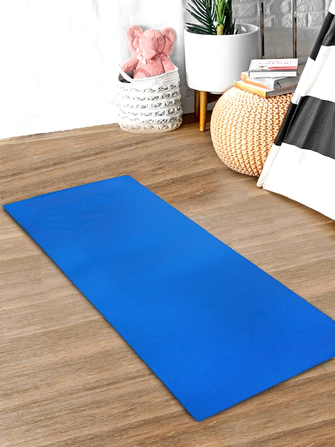 

Kuber Industries Blue Textured Extra Thick Yoga Mat