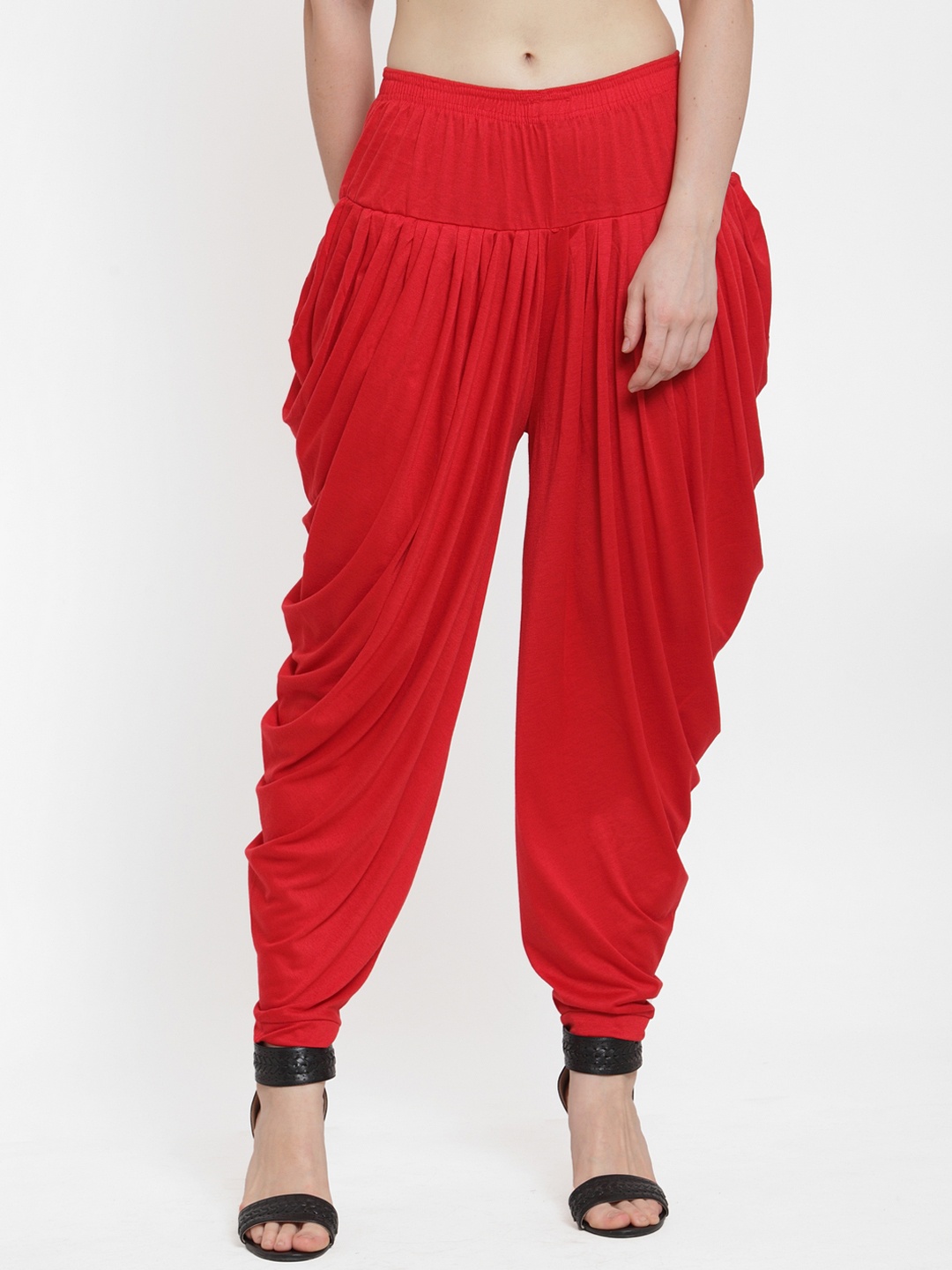 

GRACIT Women Red Solid Dhoti Salwar