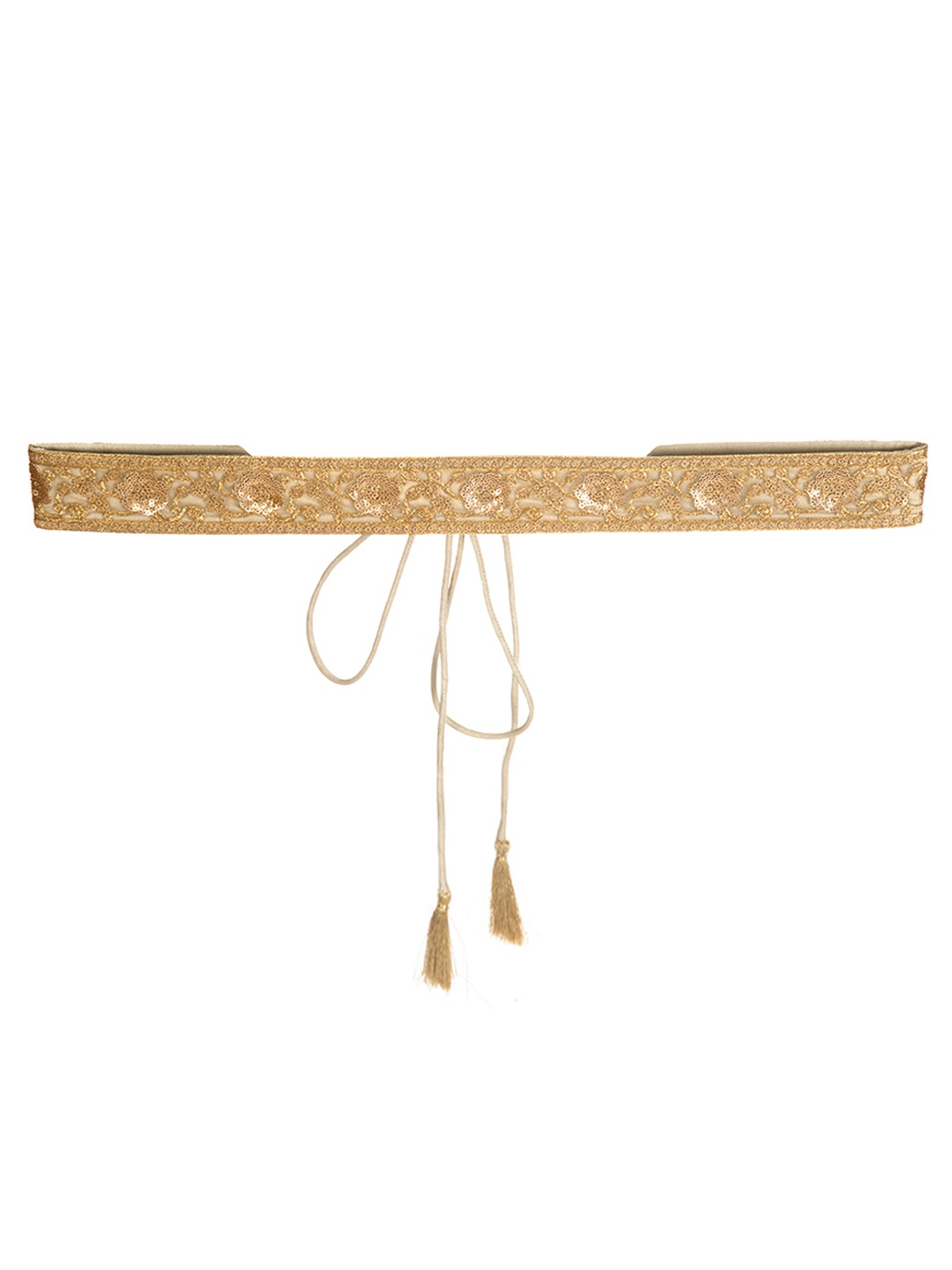 

INDYA Women Gold-Toned Sequin Embellished Ethnic Belt
