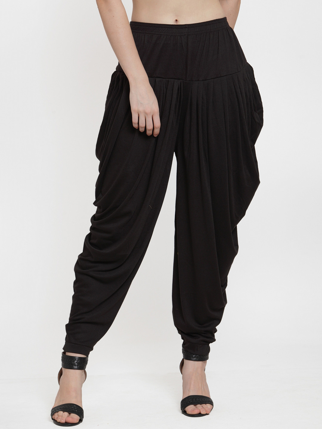 

GRACIT Women Black Solid Dhotis
