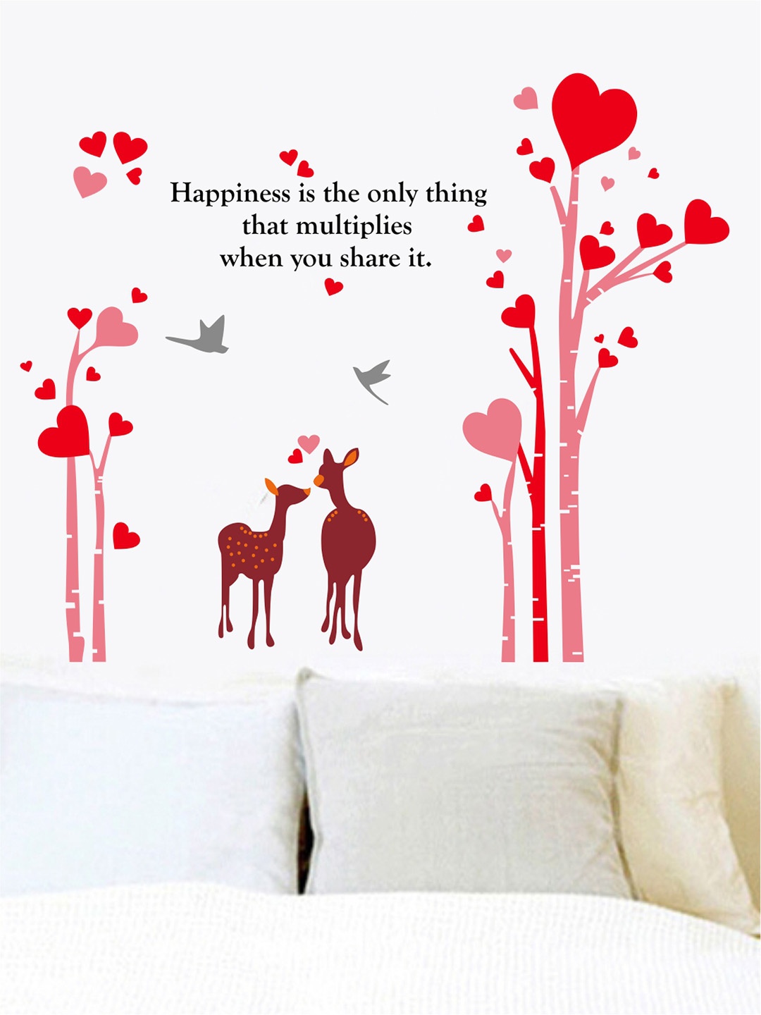 

rawpockets Multicolour Happiness Quotes Wall Stickers, Multi