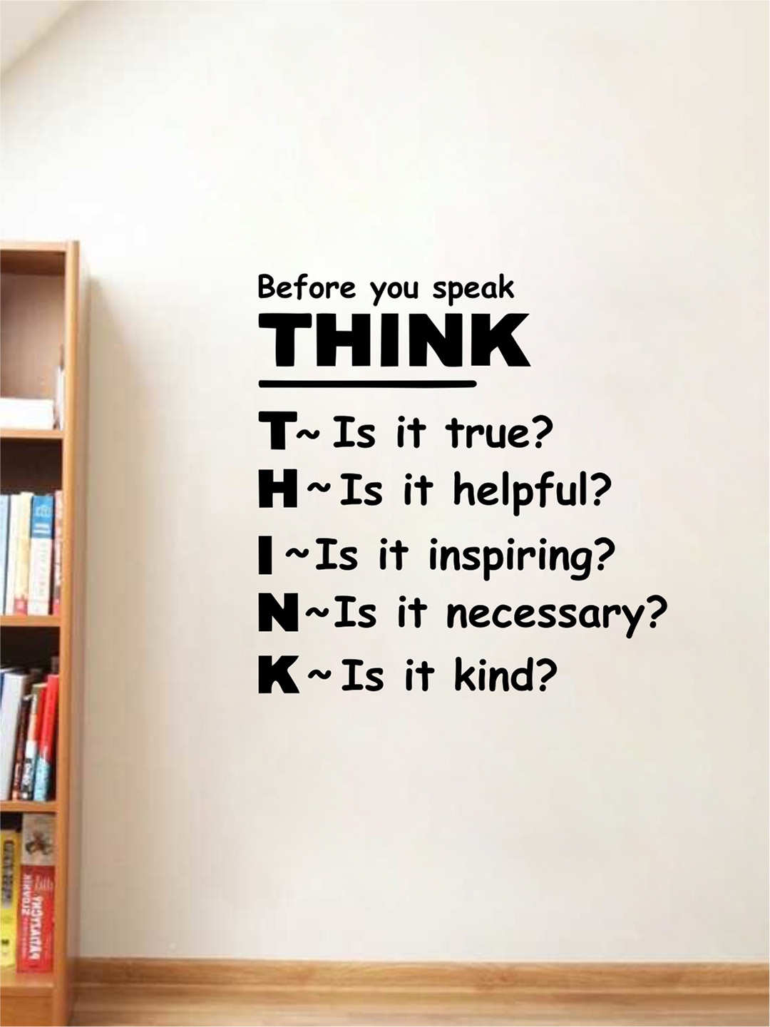 rawpockets Multicoloured Think and Speak Wall Stickers, Multi