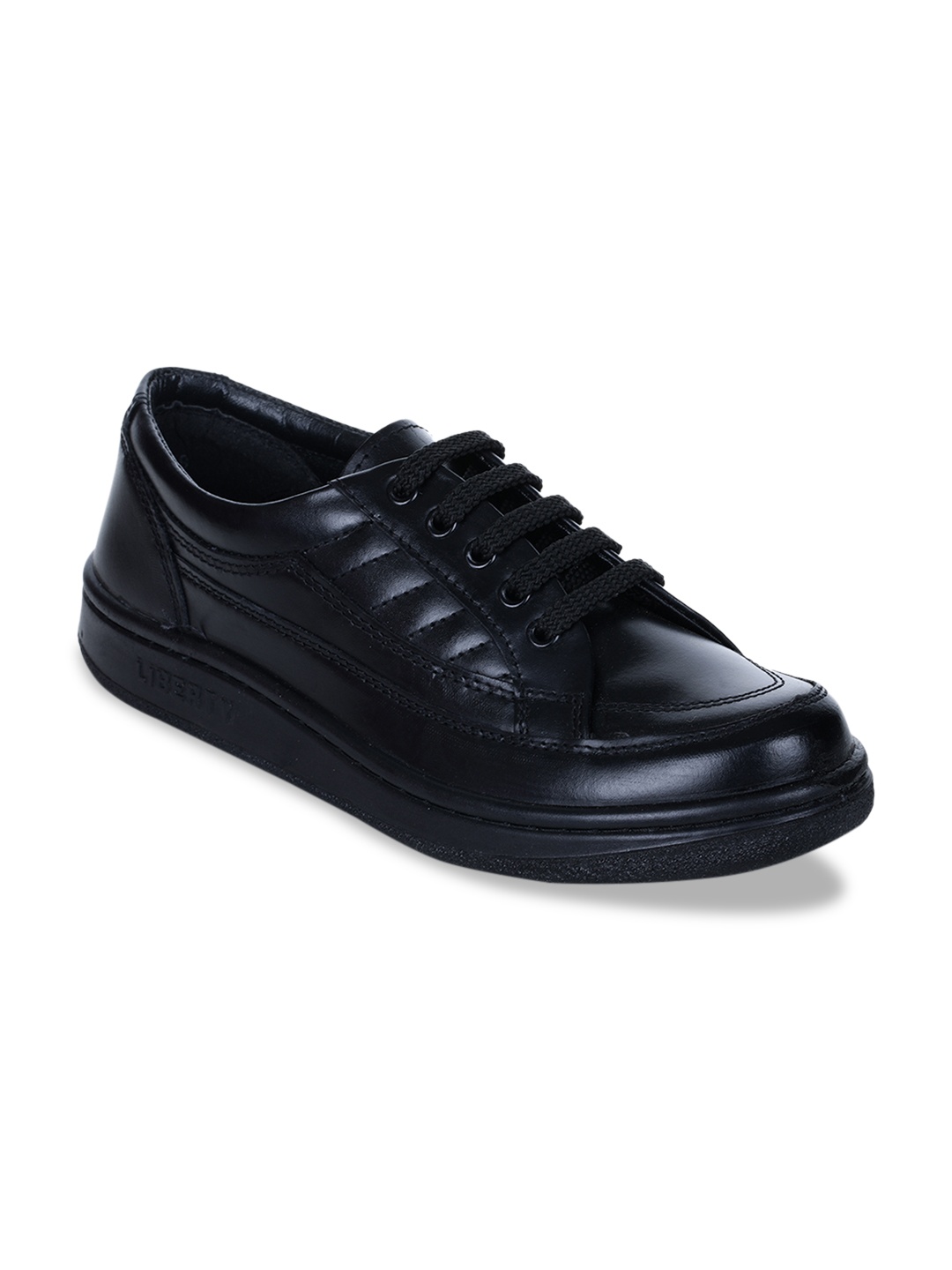 

Liberty Men Black Solid Leather Formal Derbys