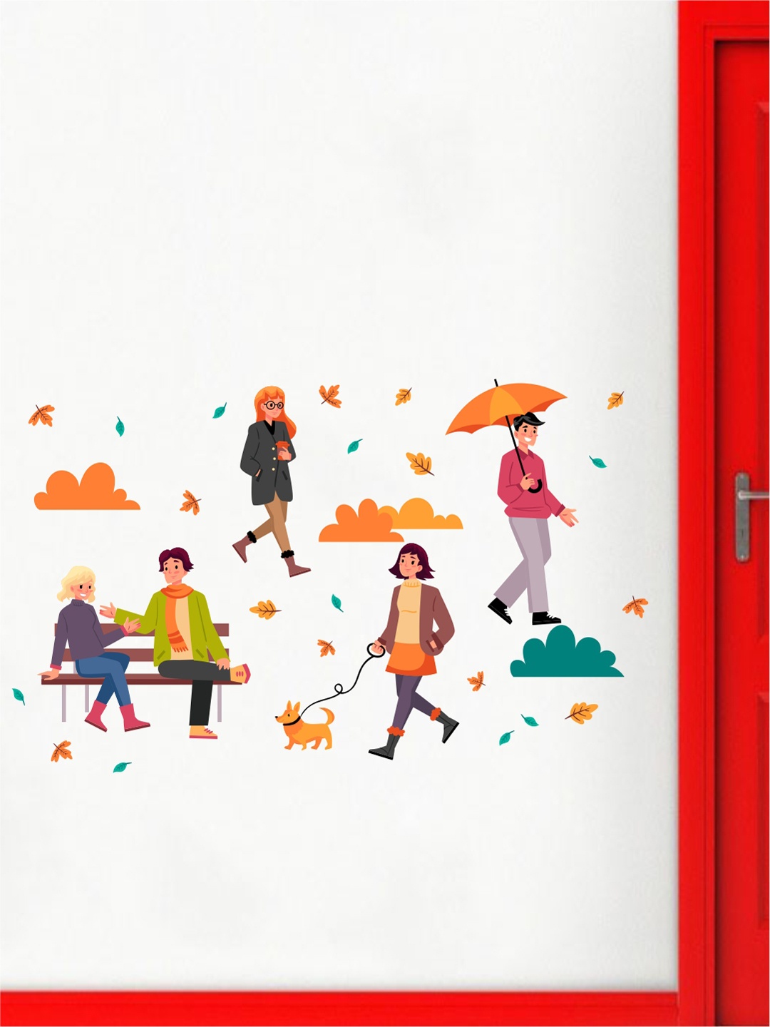 

rawpockets Multicoloured PVC Vinyl Wall Sticker, Multi