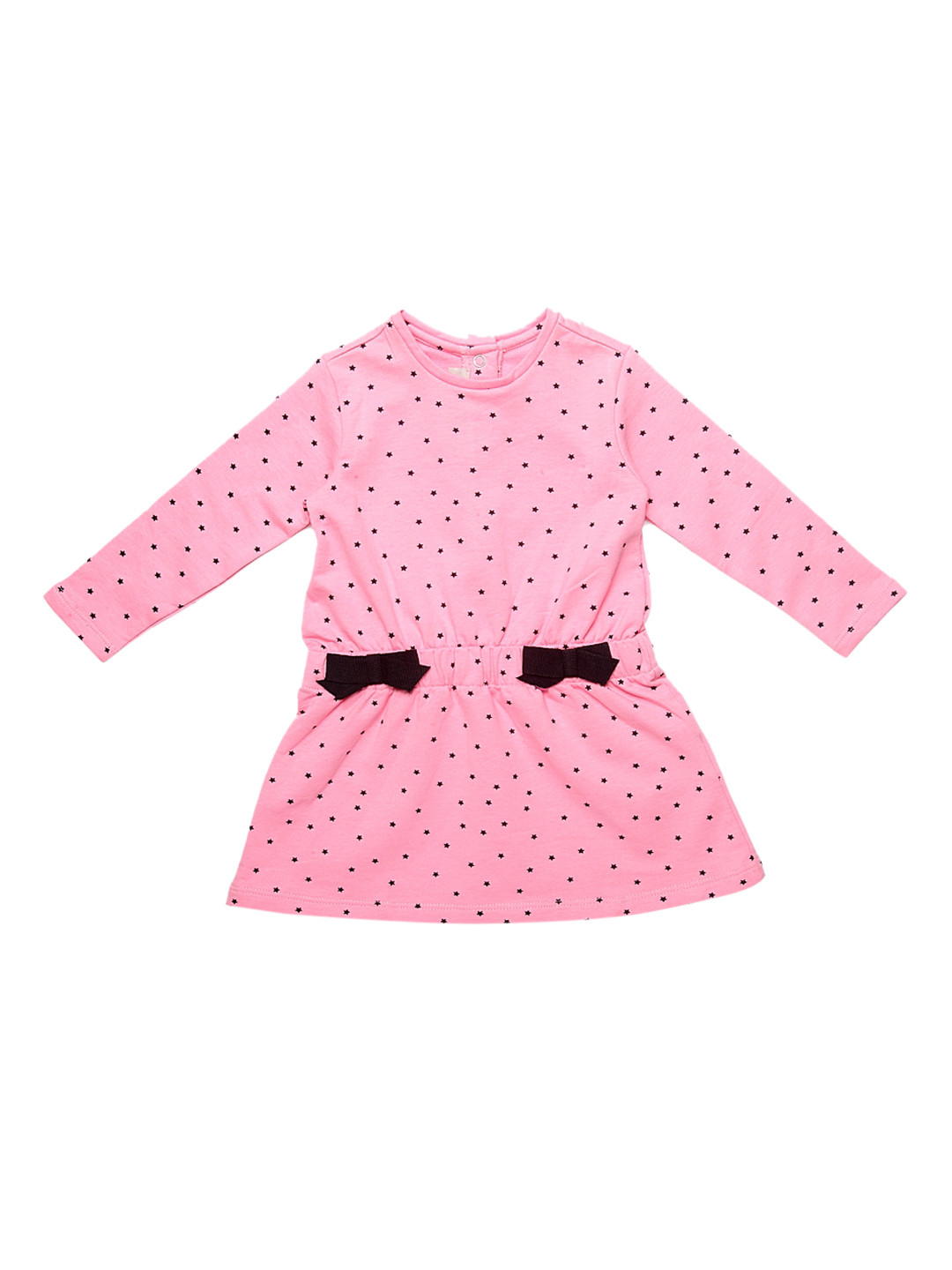 

Chicco Girls Pink & Black Star Printed Fit and Flare Dress
