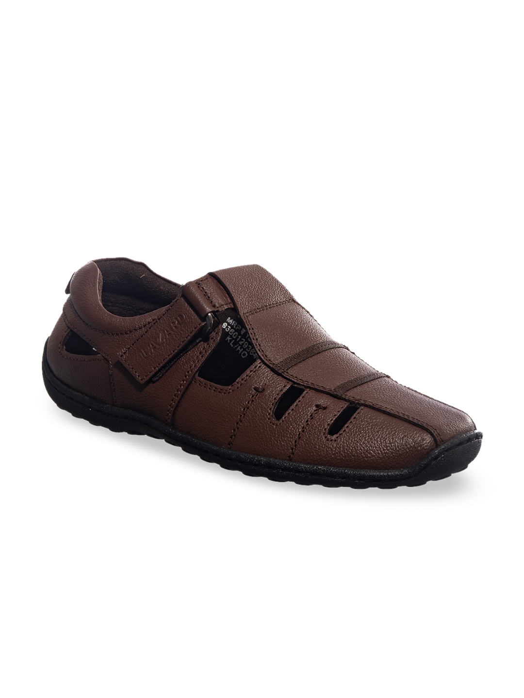 Khadims Men Brown Fisherman Leather Sandals