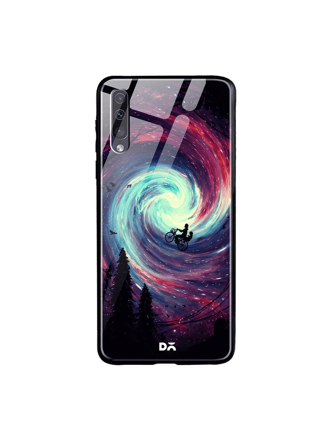 

DailyObjects Black & Blue Adventure Time Samsung Galaxy A50s Glass Case