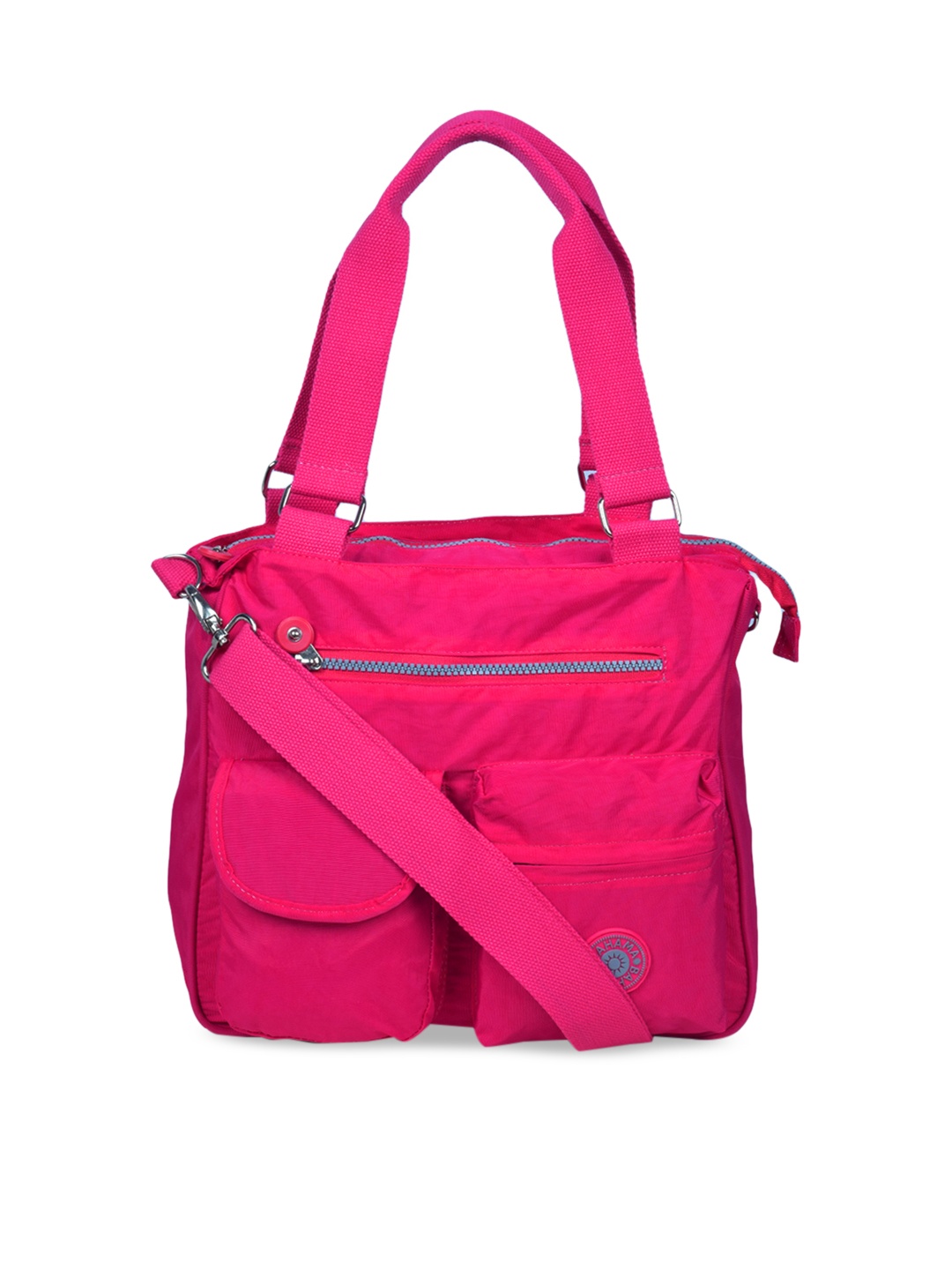 

BAHAMA Crinkle Range Pink Solid Shoulder Bag