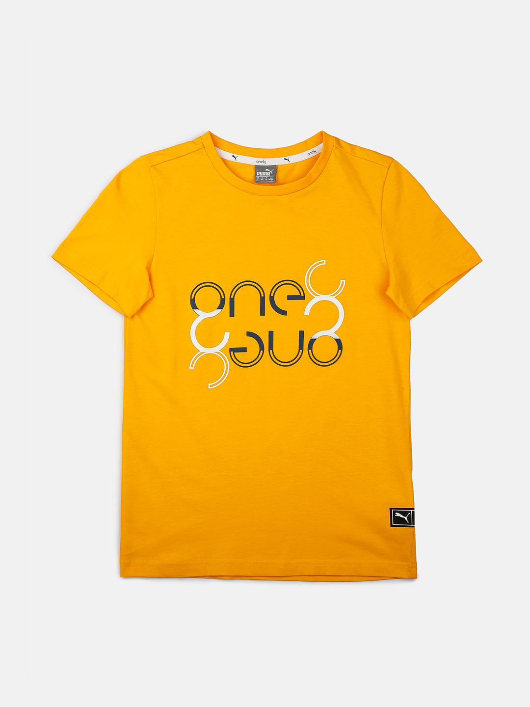 

Puma Boys Yellow Printed Round Neck T-shirt
