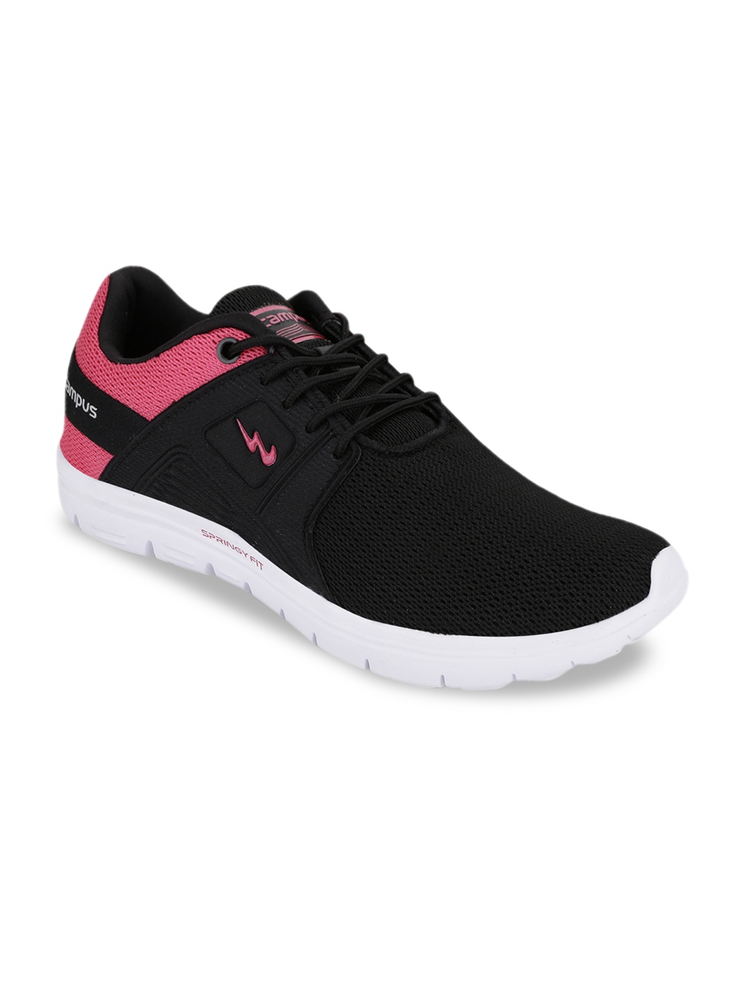 

Campus Women Black TULIP Mesh Running Shoes
