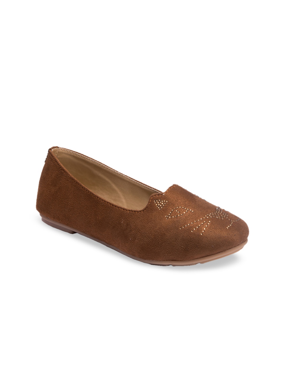 

Khadims Women Brown Embellished Ballerinas