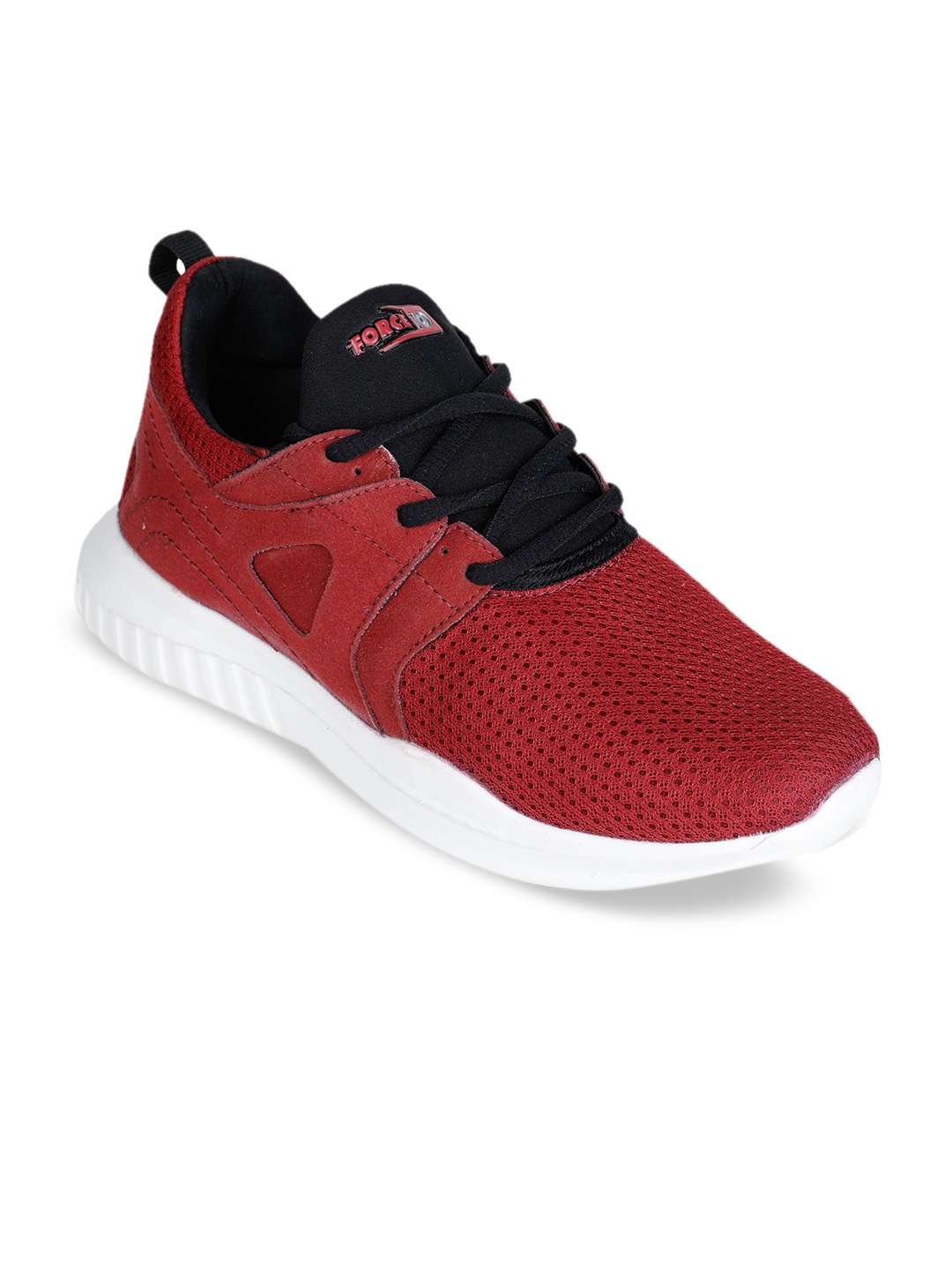 

Liberty Men Red & Black PU and Canvas Running Shoes