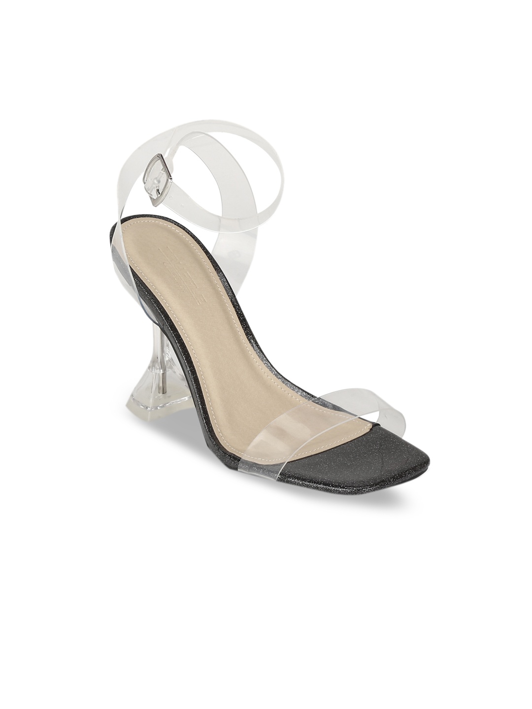 Truffle Collection Women Transparent Solid Heels