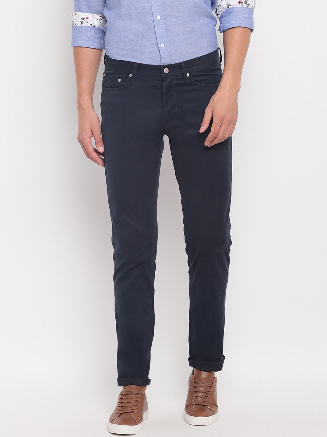 

GANT Men Navy Blue Slim Fit Mid-Rise Clean Look Jeans