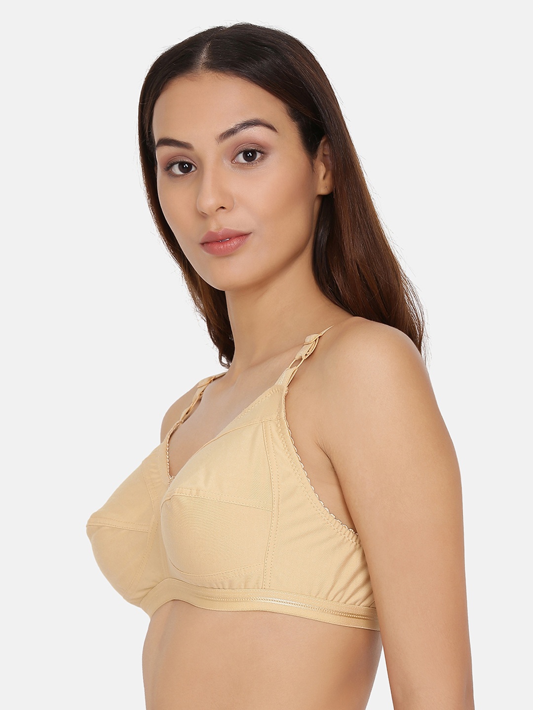 

PRETTYBOLD Beige Solid Non-Wired Non Padded Everyday Bra PB-15