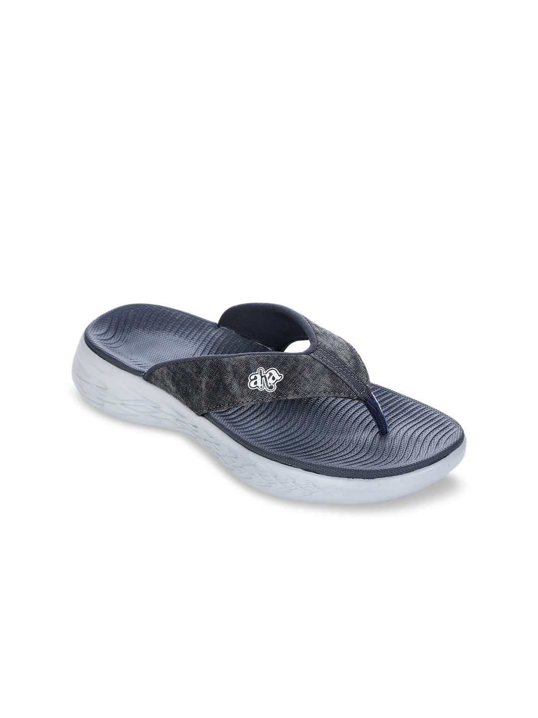 

Liberty Men Grey Solid Thong Flip-Flops