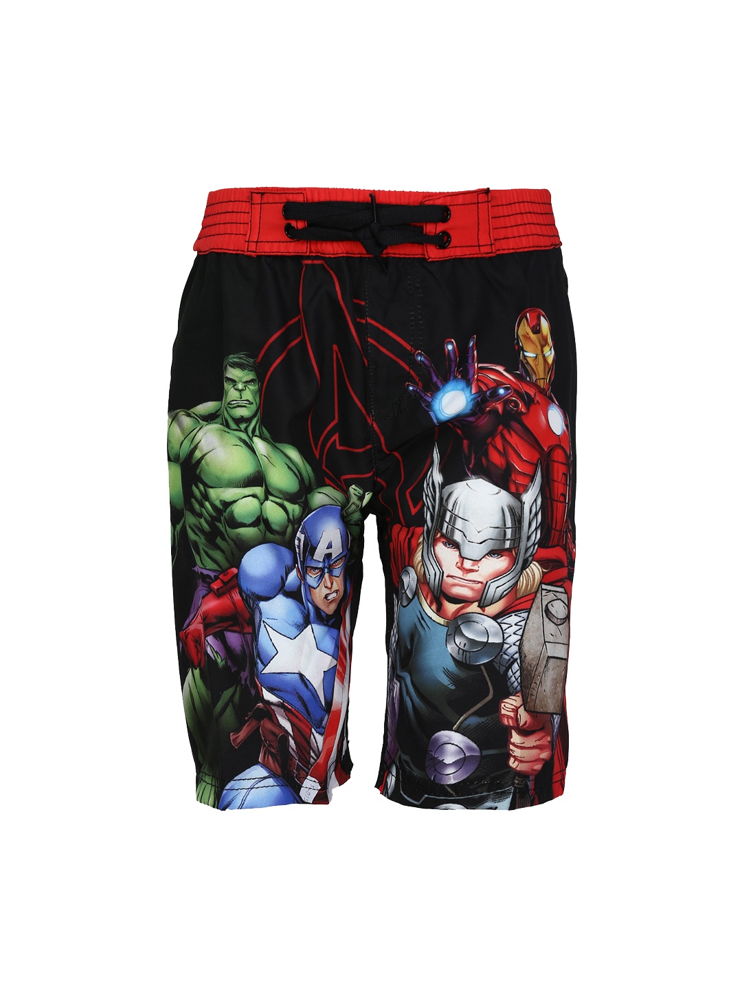 

Kids Ville Boys Multicoloured Avengers Printed Regular Fit Regular Shorts, Multi