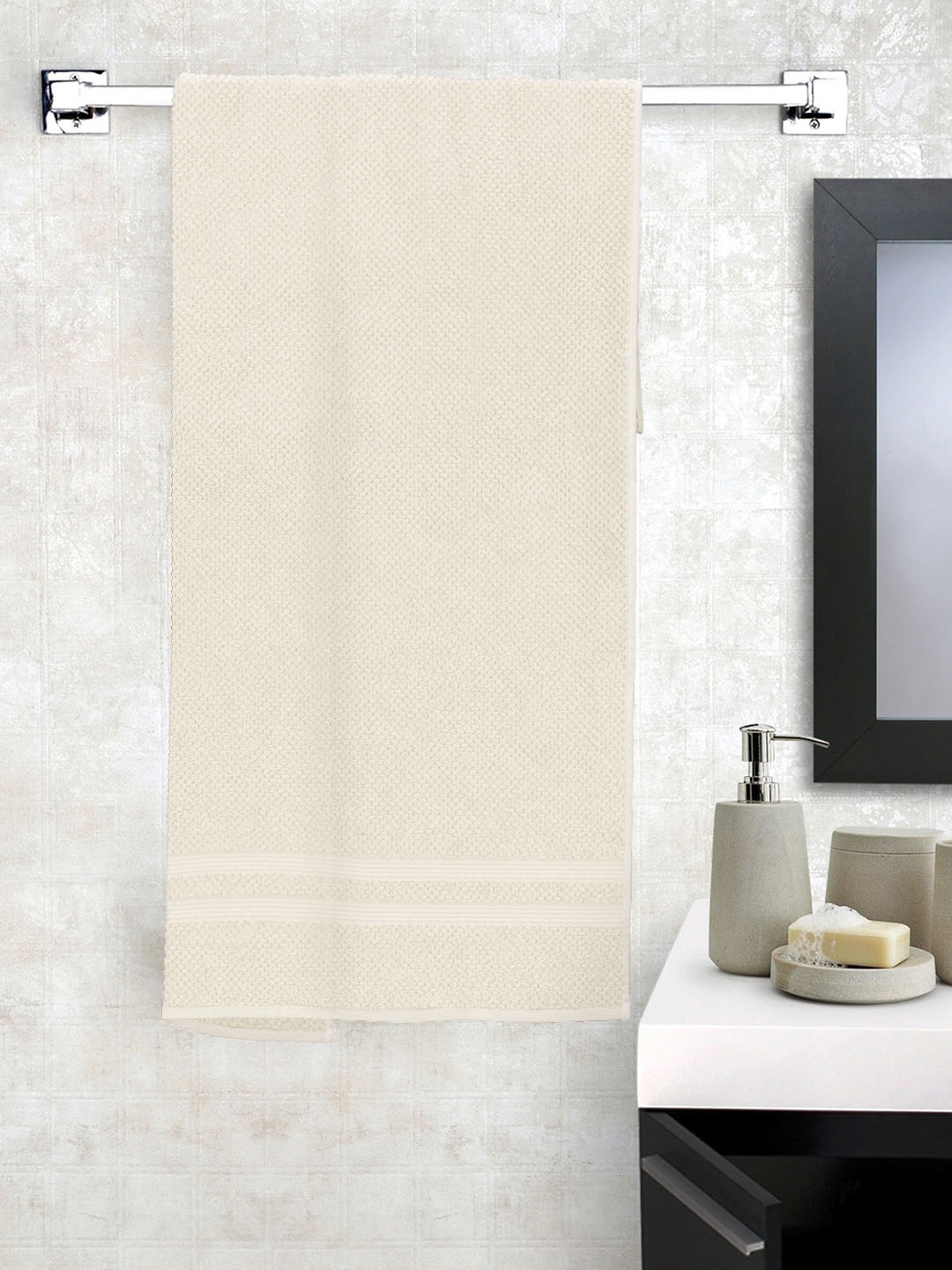

Story@home Unisex Beige Solid 600 GSM Extra Large Bath Towel