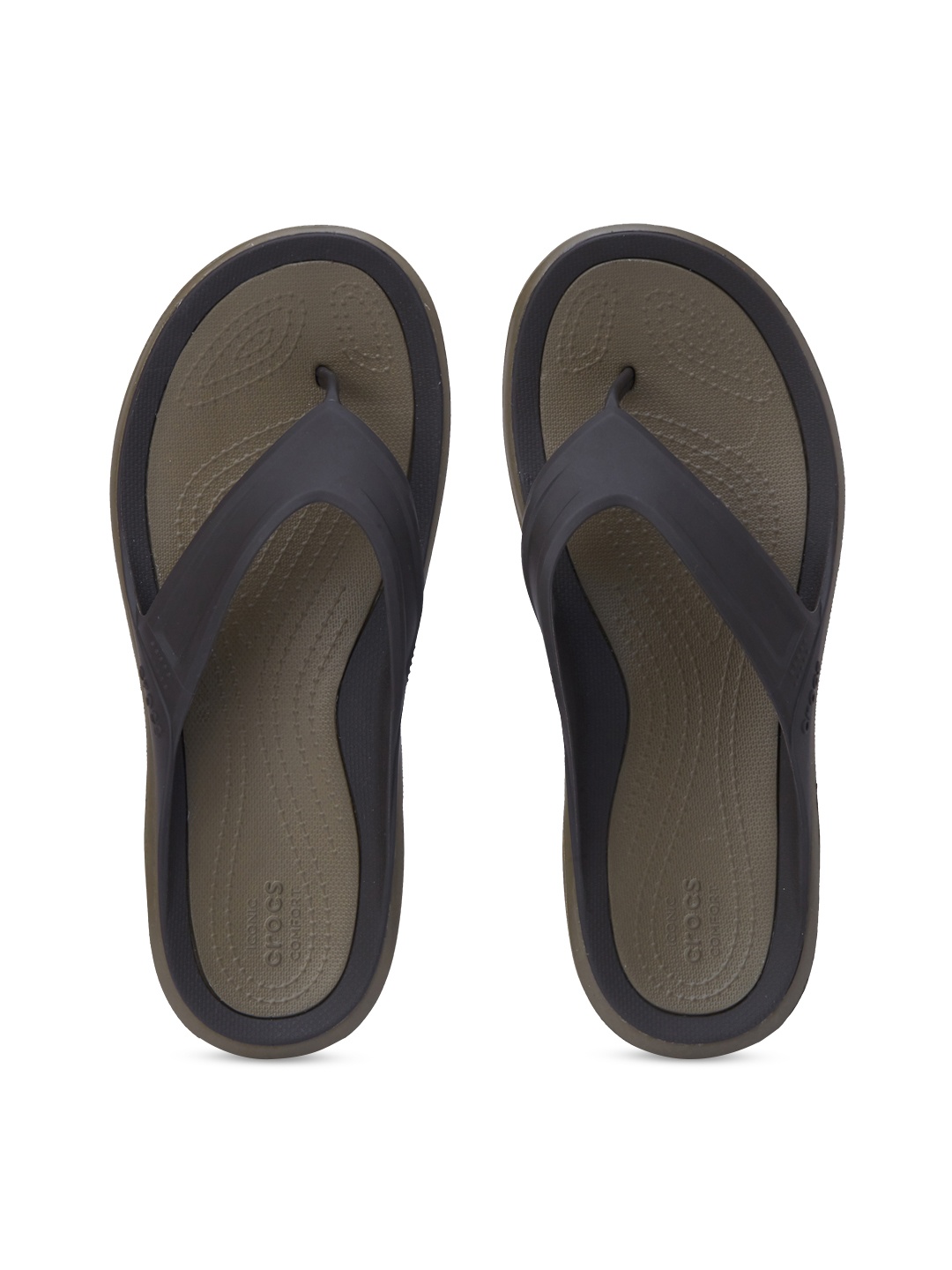 

Crocs Swiftwater Men Brown Solid Thong Flip-Flops