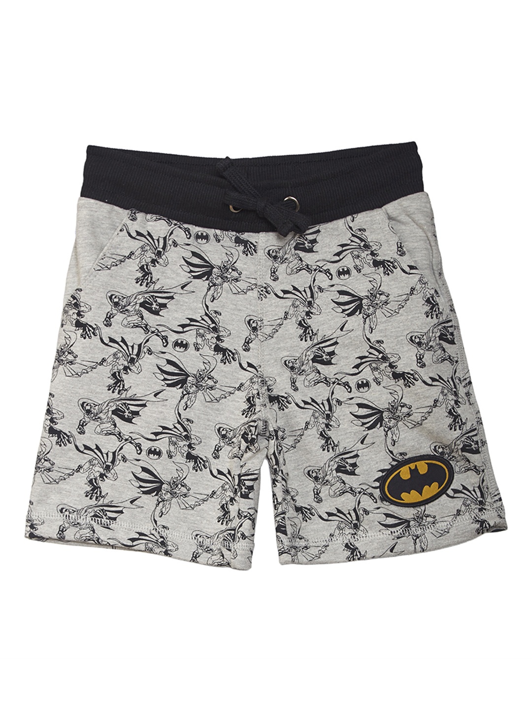 

Kids Ville Boys Grey Batman Print Regular Fit Shorts