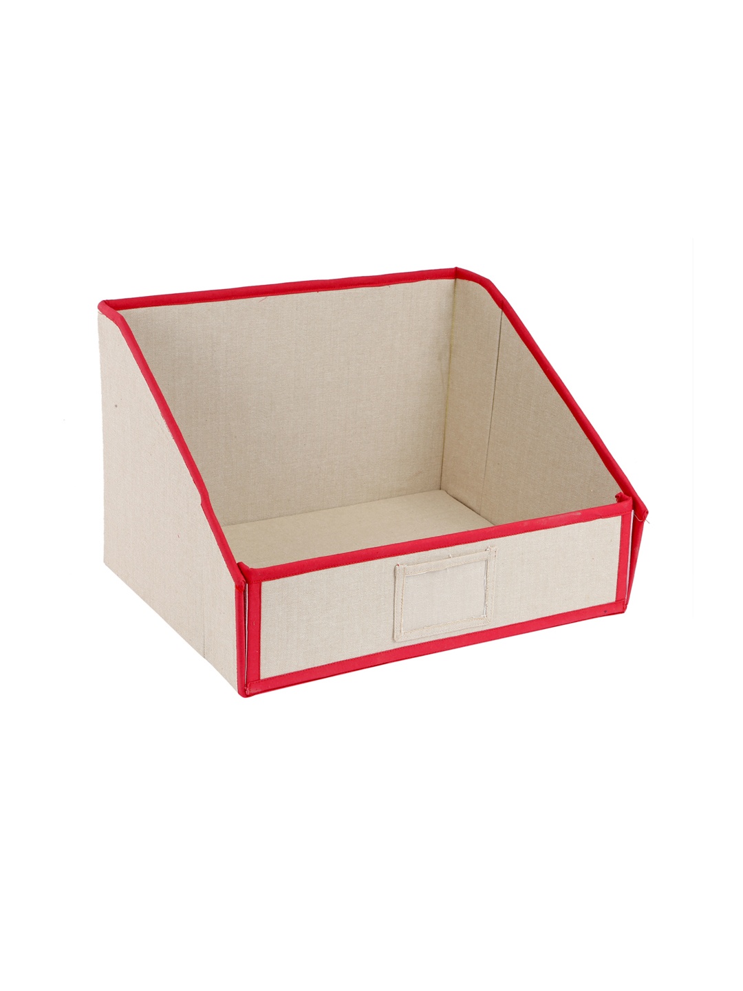 

My Gift Booth Unisex Beige & Red Solid Cloth Organiser