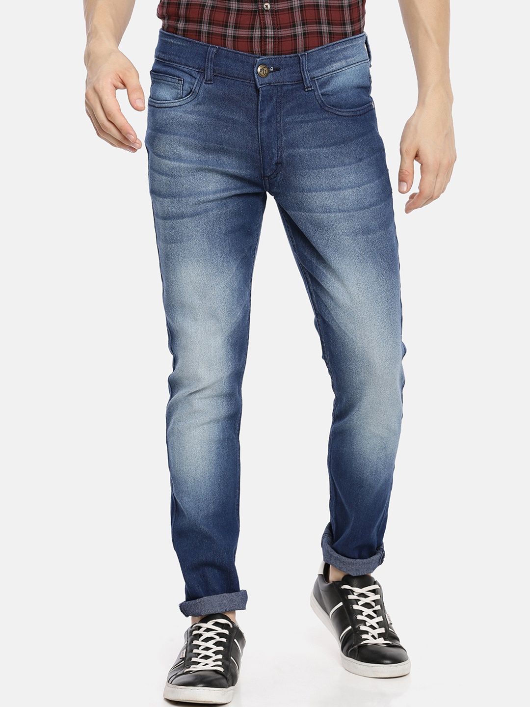 

The Indian Garage Co Men Blue Slim Fit Mid-Rise Clean Look Jeans