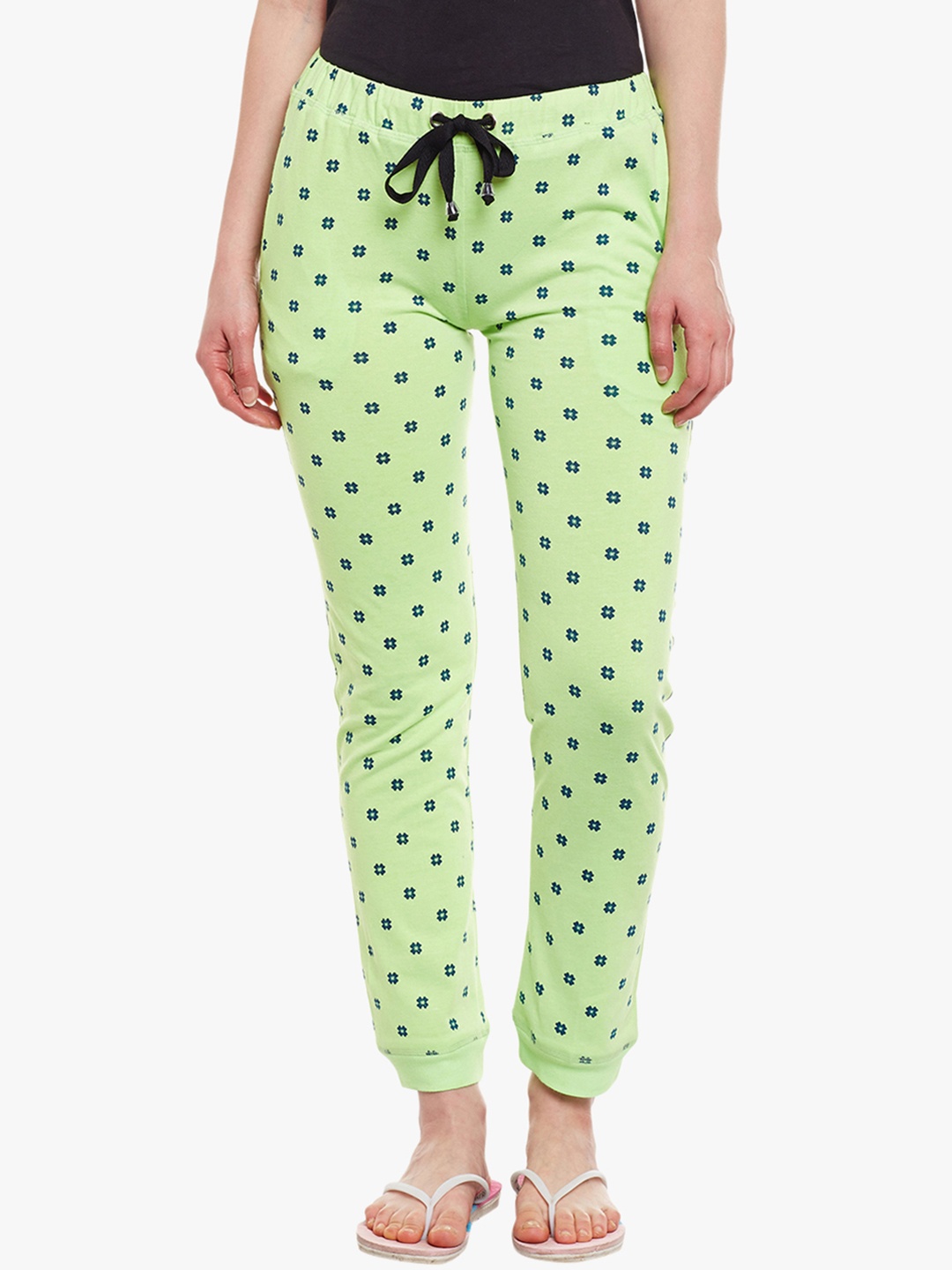 

TRENDING Enamor Women Green Printed Lounge Pants