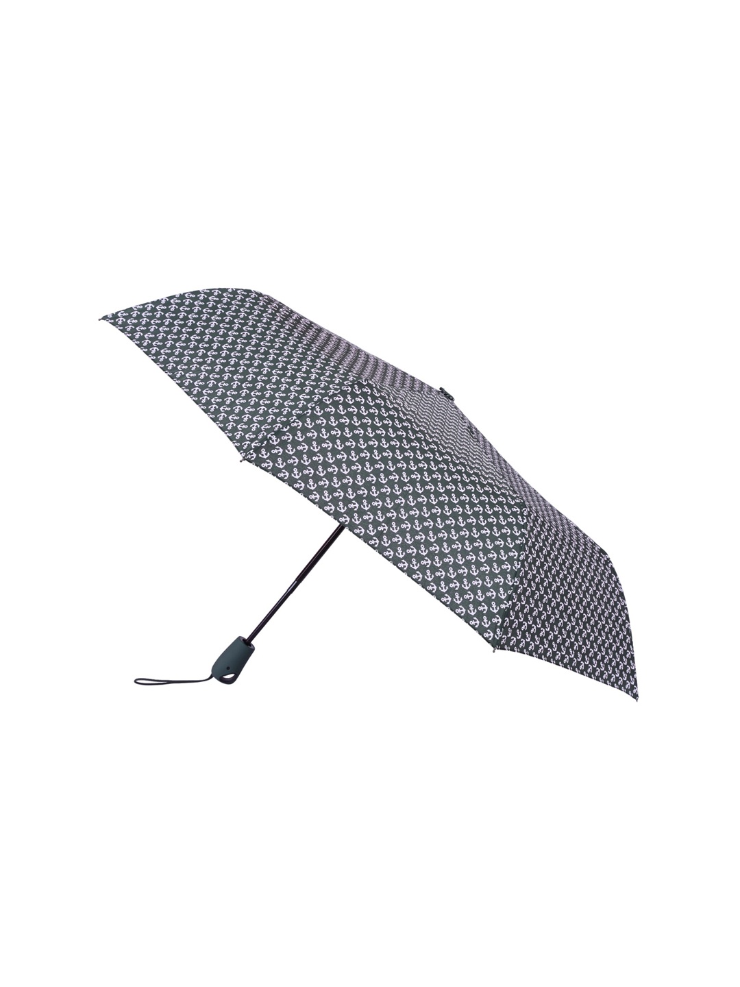 

FabSeasons Unisex Green & White Anchor Digital Printed Automatic 3 fold Umbrella