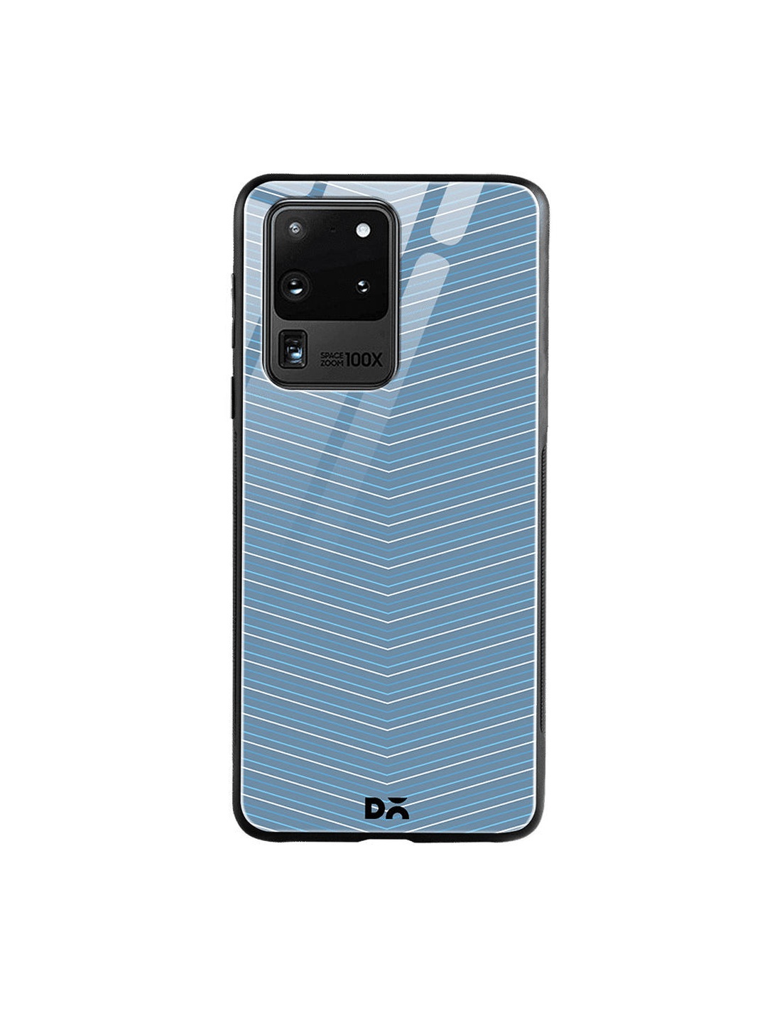 

DailyObjects Blue & White Blueberry Broken Twills Samsung Galaxy S20 Ultra Glass Case Cover